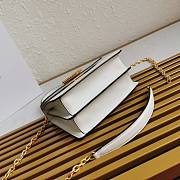 Prada Saffiano Leather Symbole white Bag 1BN021 - 3