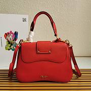 Prada Saffiano Red Leather Medium Sidonie Bag 1BN005 - 2