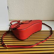 Prada Saffiano Red Leather Medium Sidonie Bag 1BN005 - 4