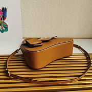 Prada Saffiano Brown Leather Medium Sidonie Bag 1BN005 - 2