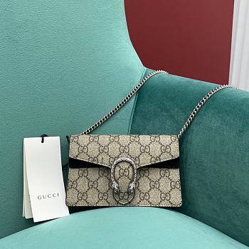 Gucci dionysus super mini black flap bag