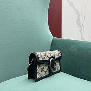 Gucci dionysus super mini double blue flap bag - 4