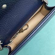 Gucci dionysus super mini double blue flap bag - 5