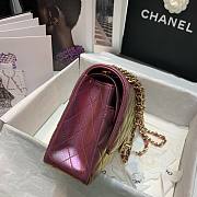 Chanel iridescent purple flap bag 25cm - 2