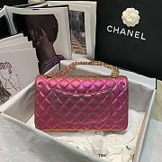 Chanel iridescent purple flap bag 25cm - 3