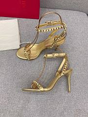 VALENTINO Garavani rockstud gold heel  - 3