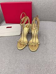 VALENTINO Garavani rockstud gold heel  - 2