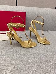 VALENTINO Garavani rockstud gold heel  - 1