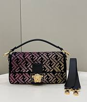 FENDI Baguette Medium colorful leather bag - 1