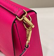 FENDI Baguette large pink leather bag  - 2