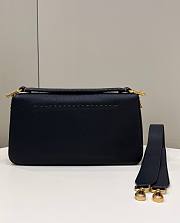 FENDI Baguette large black leather bag - 3