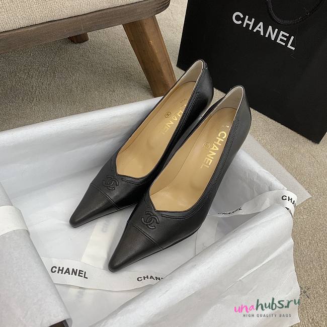 Chanel black heels  - 1