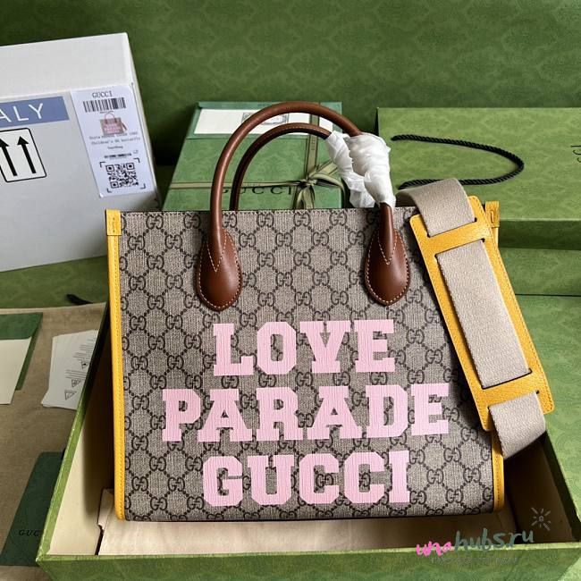 Gucci Love Parade Beige/Ebony Tote Bag - 1