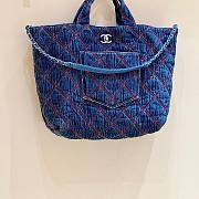 Chanl denim tote bag  - 5