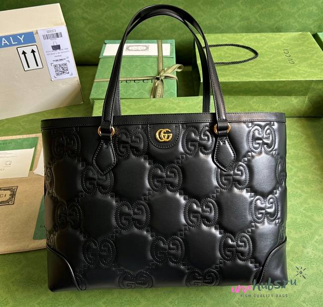 Gucci Ophidia GG Medium Tote Black Bag - 1