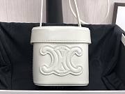 Celine Box Triomphe White Bag - 2