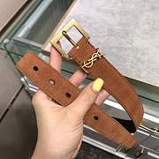 YSL suide leather belt  - 2