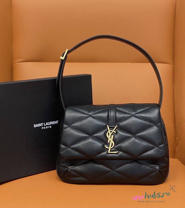 YSL LE 57 Black Lambskin Shoulder Bag - 1