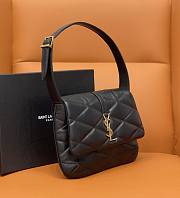 YSL LE 57 Black Lambskin Shoulder Bag - 5