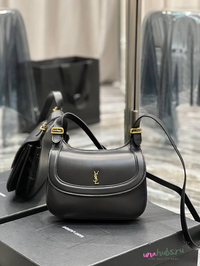 YSL Charlie black leather bag - 1