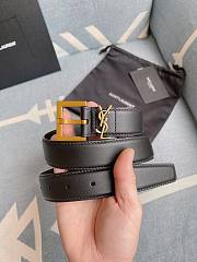 YSL smooth leather belt - 5