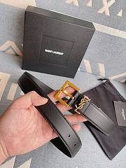 YSL smooth leather belt - 4