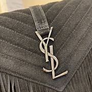 YSL college black suede leather bag - 4