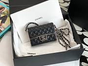 Chanel 22A metal black case bag - 1