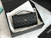 Chanel Flap Phone Holder With Chain Black Bag - 1