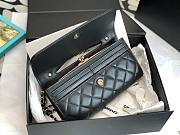 Chanel Flap Phone Holder With Chain Black Bag - 5