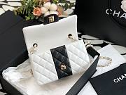 Chanel 22C flap white bag 20cm - 4