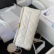 Chanel flap metal mix white lambskin bag - 4