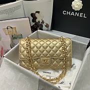 Chanel Gold Lambskin Medium Classic Double Flap Bag - 1