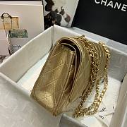 Chanel Gold Lambskin Medium Classic Double Flap Bag - 2