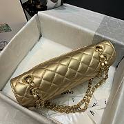 Chanel Gold Lambskin Medium Classic Double Flap Bag - 3