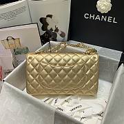 Chanel Gold Lambskin Medium Classic Double Flap Bag - 5