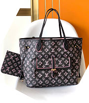 Louis Vuitton Neverfull buci box black MM bag - 1