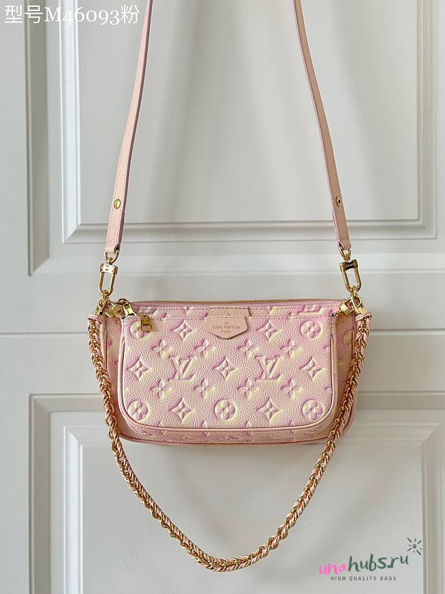 Louis Vuitton pochette accessories multiple pink bag - 1