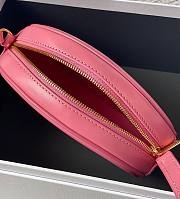 Celine Oval Cuir Triomphe pink calfskin bag  - 5