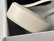 Celine Oval Cuir Triomphe white calfskin bag - 6