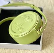 Celine Oval Cuir Triomphe green calfskin bag - 6