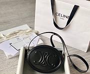 Celine Oval Cuir Triomphe black calfskin bag - 1