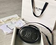 Celine Oval Cuir Triomphe black calfskin bag - 4