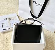 Celine Teen Besace Triomphe black bag - 4