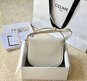 Celine Teen Besace Triomphe white bag - 6