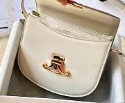 Celine Teen Besace Triomphe white bag - 2