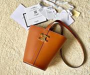 Celine Bucket Triomphe Tan Bag  - 1