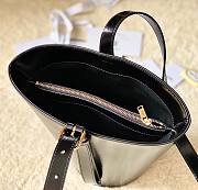 Celine Bucket Triomphe Black Bag - 5