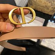 Dior CD brown 2cm belt - 5