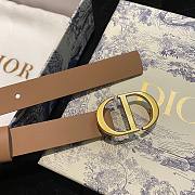 Dior CD brown 2cm belt - 4